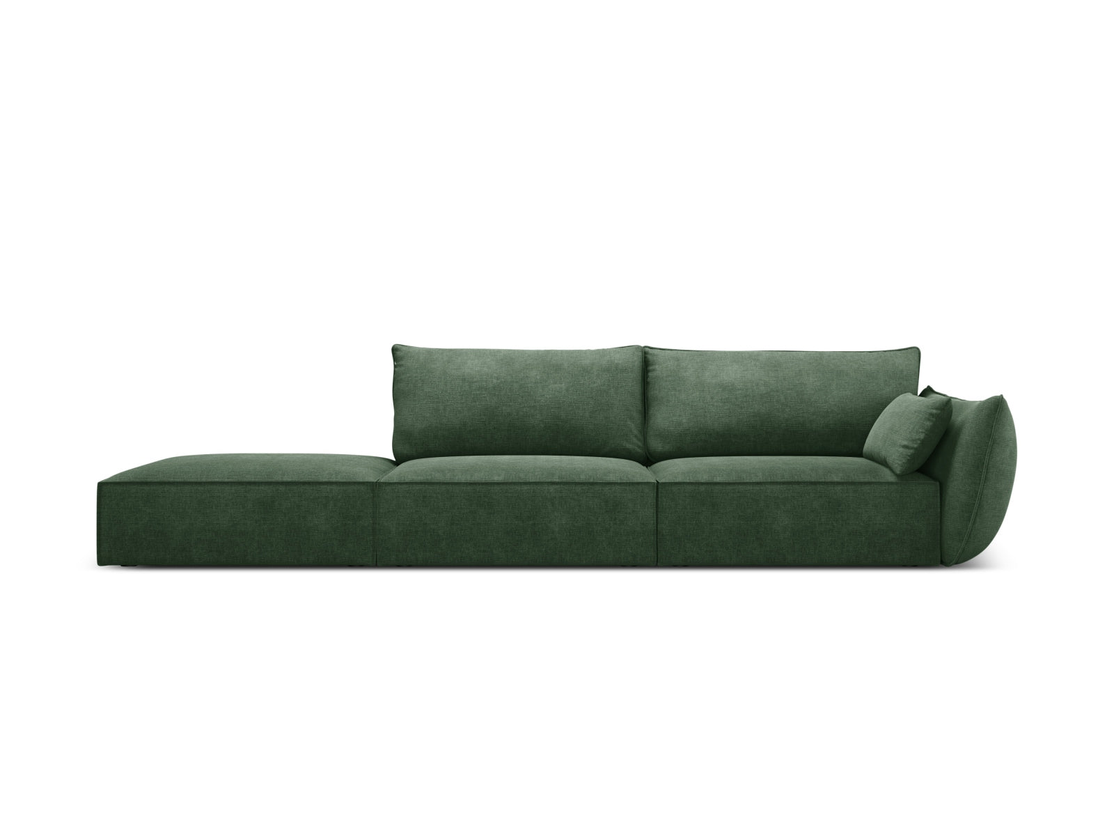 Kaelle Sofa links 4 Sitzer in Bottle Green präsentiert im Onlineshop von KAQTU Design AG. L-Sofa links ist von Micadoni