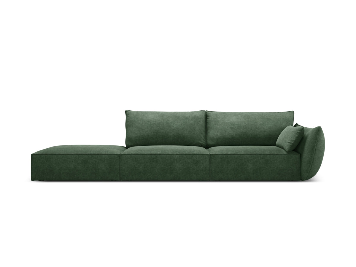 Kaelle Sofa links 4 Sitzer in Bottle Green-Over The Horizon präsentiert im Onlineshop von KAQTU Design AG. L-Sofa links ist von Micadoni