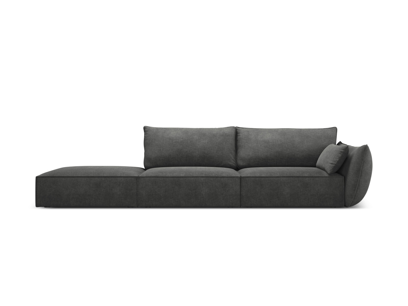 Kaelle Sofa links 4 Sitzer in Dark Grey präsentiert im Onlineshop von KAQTU Design AG. L-Sofa links ist von Micadoni