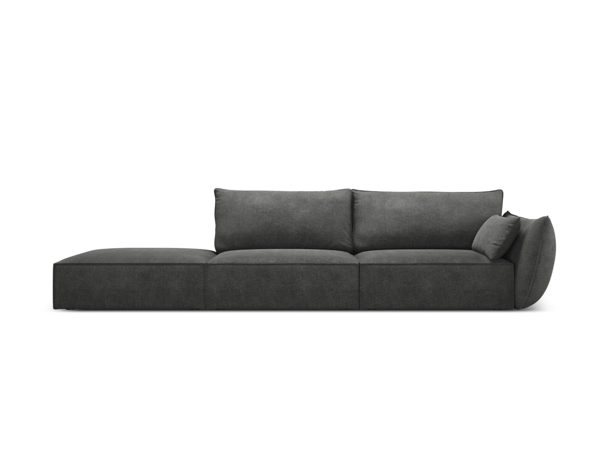 Kaelle Sofa links 4 Sitzer in Dark Grey-Over The Horizon präsentiert im Onlineshop von KAQTU Design AG. L-Sofa links ist von Micadoni