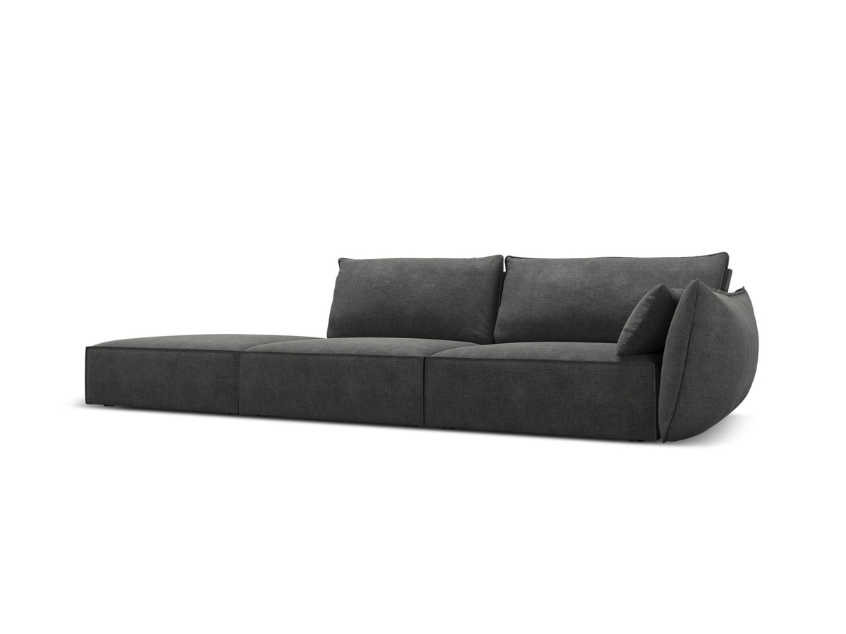Kaelle Sofa links 4 Sitzer in Dark Grey-Over The Horizon präsentiert im Onlineshop von KAQTU Design AG. L-Sofa links ist von Micadoni