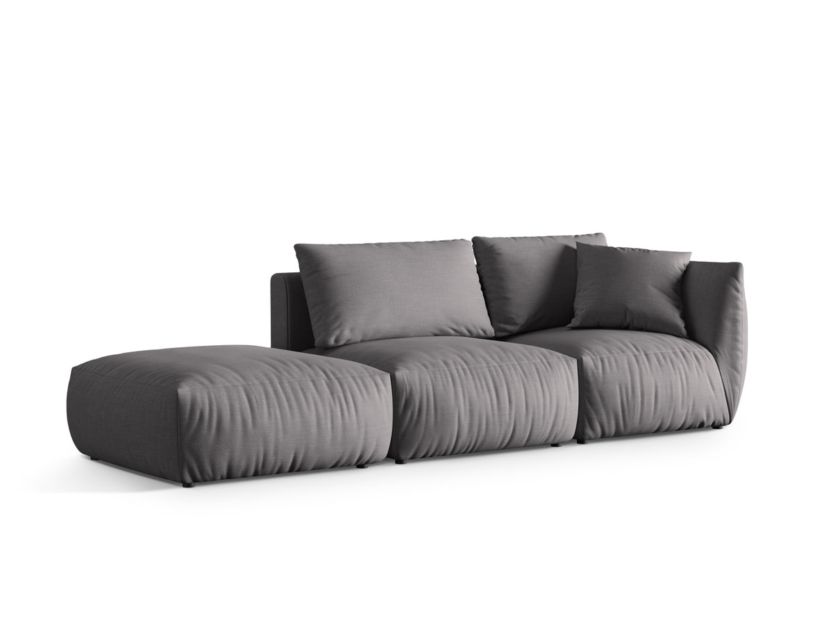Chris Modular Sofa links 3 Sitzer in Sand-LINS präsentiert im Onlineshop von KAQTU Design AG. Modulares Sofa ist von Micadoni