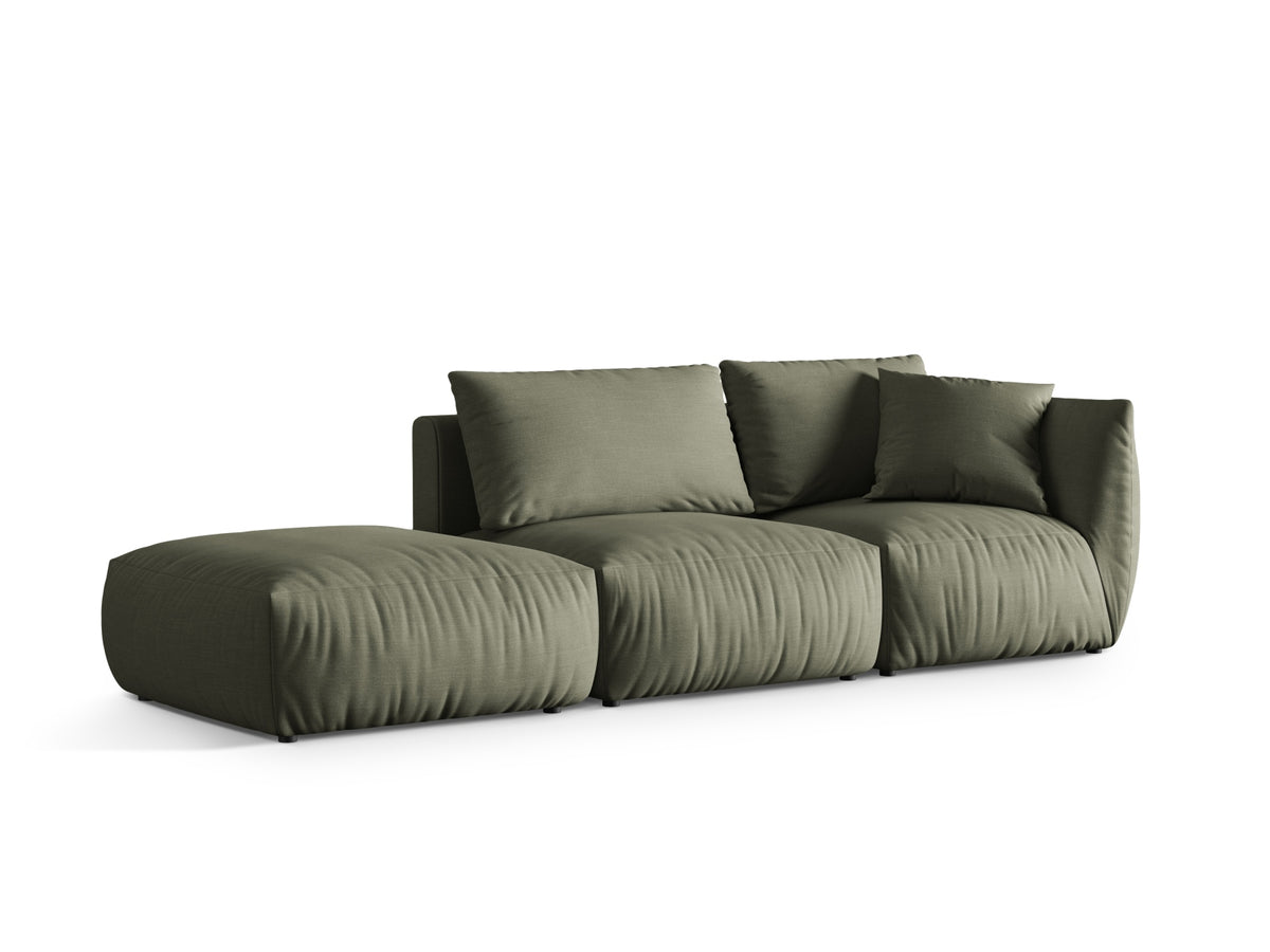 Chris Modular Sofa links 3 Sitzer in Muted Blue-LINS präsentiert im Onlineshop von KAQTU Design AG. Modulares Sofa ist von Micadoni
