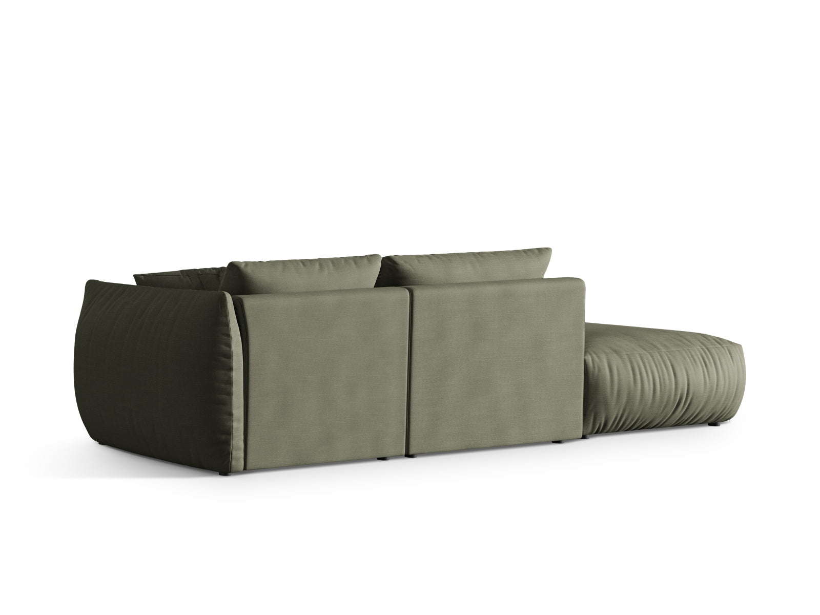 Elegantes Chris Modular Sofa links 3 Sitzer in sanftem Blau, ideal für stilvolle Wohnräume und entspannte Stunden, erhältlich bei KAQTU.