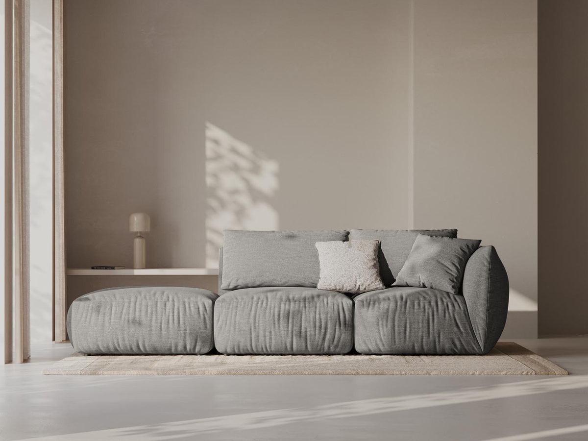 Chris Modular Sofa links 3 Sitzer in Warm grey-LINS präsentiert im Onlineshop von KAQTU Design AG. Modulares Sofa ist von Micadoni