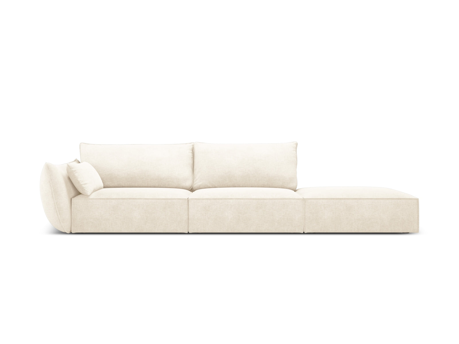 Kaelle Sofa rechts 4 Sitzer in Light Beige präsentiert im Onlineshop von KAQTU Design AG. L-Sofa rechts ist von Micadoni