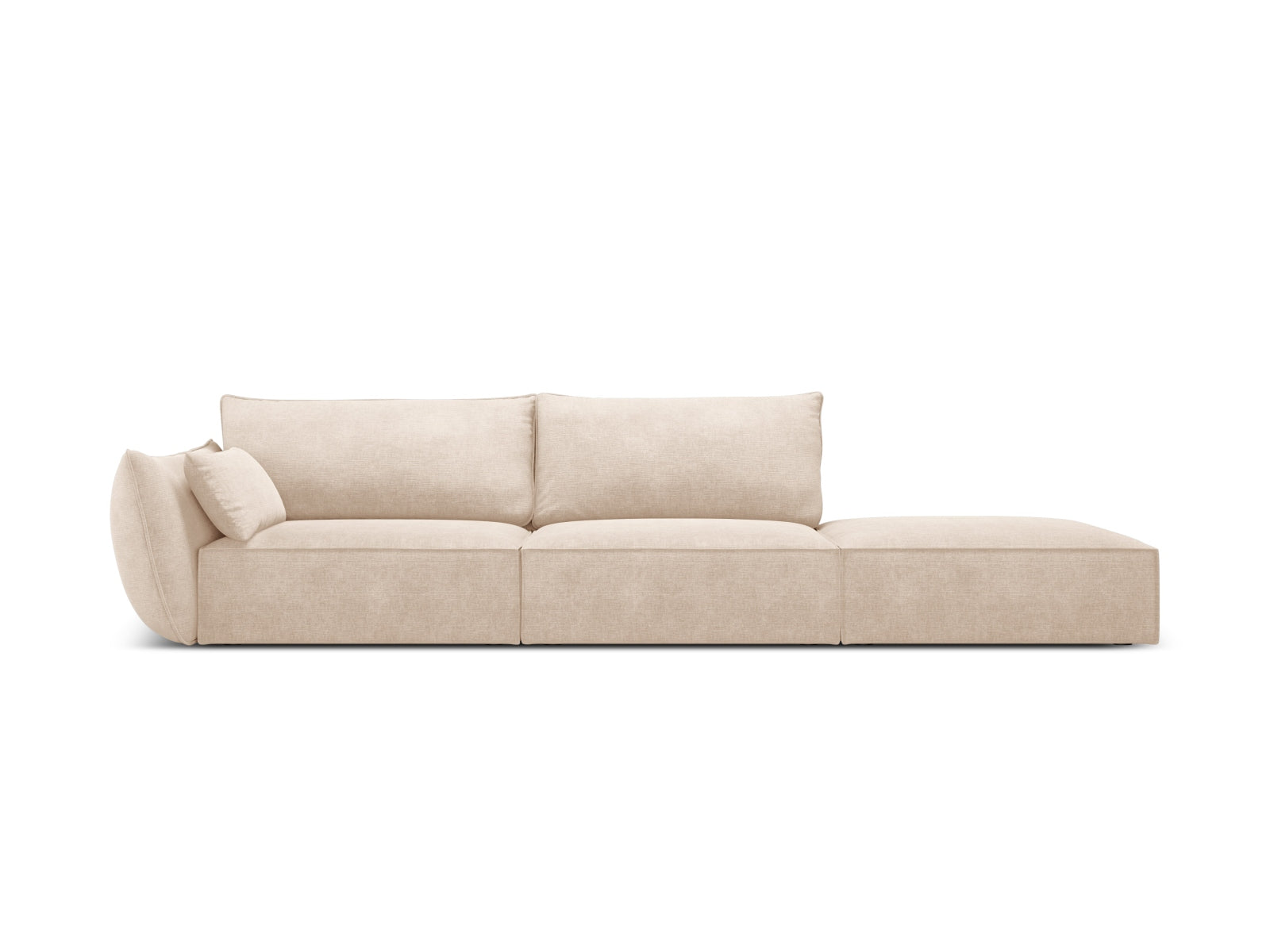 Kaelle Sofa rechts 4 Sitzer in Beige präsentiert im Onlineshop von KAQTU Design AG. L-Sofa rechts ist von Micadoni
