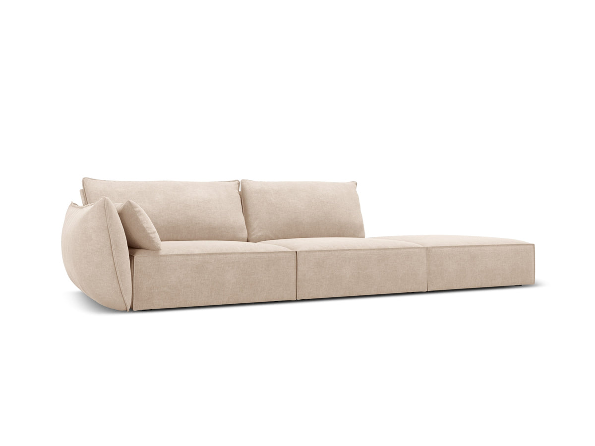 Kaelle Sofa rechts 4 Sitzer in Beige-Over The Horizon präsentiert im Onlineshop von KAQTU Design AG. L-Sofa rechts ist von Micadoni