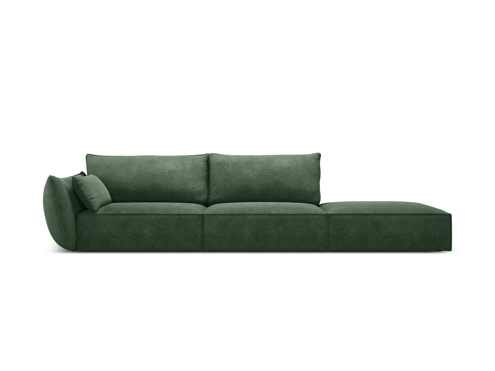 Kaelle Sofa rechts 4 Sitzer in Bottle Green präsentiert im Onlineshop von KAQTU Design AG. L-Sofa rechts ist von Micadoni