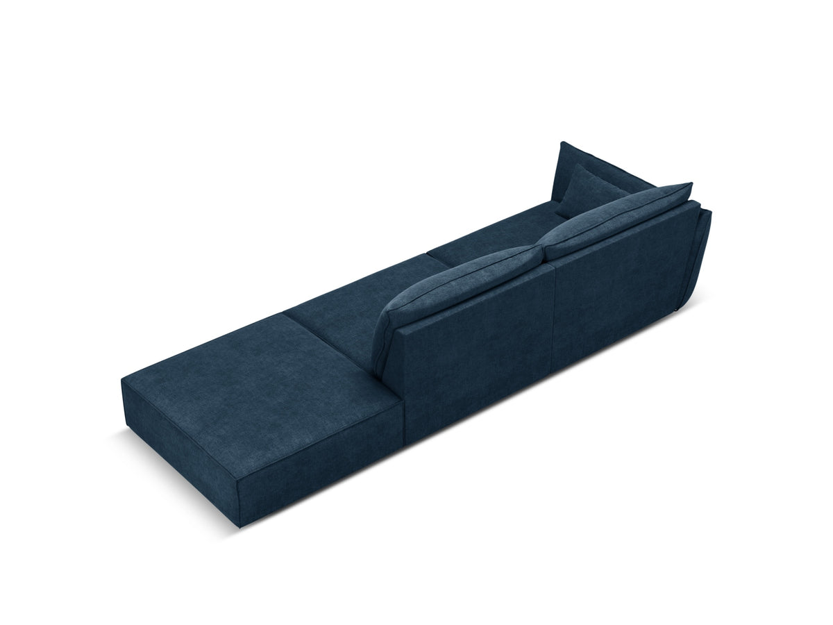 Kaelle Sofa rechts 4 Sitzer in Royal Blue-Over The Horizon präsentiert im Onlineshop von KAQTU Design AG. L-Sofa rechts ist von Micadoni