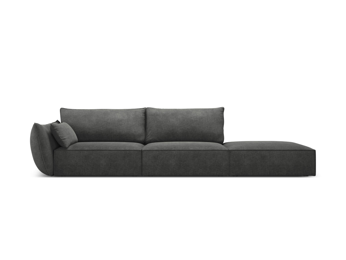 Kaelle Sofa rechts 4 Sitzer in Dark Grey-Over The Horizon präsentiert im Onlineshop von KAQTU Design AG. L-Sofa rechts ist von Micadoni
