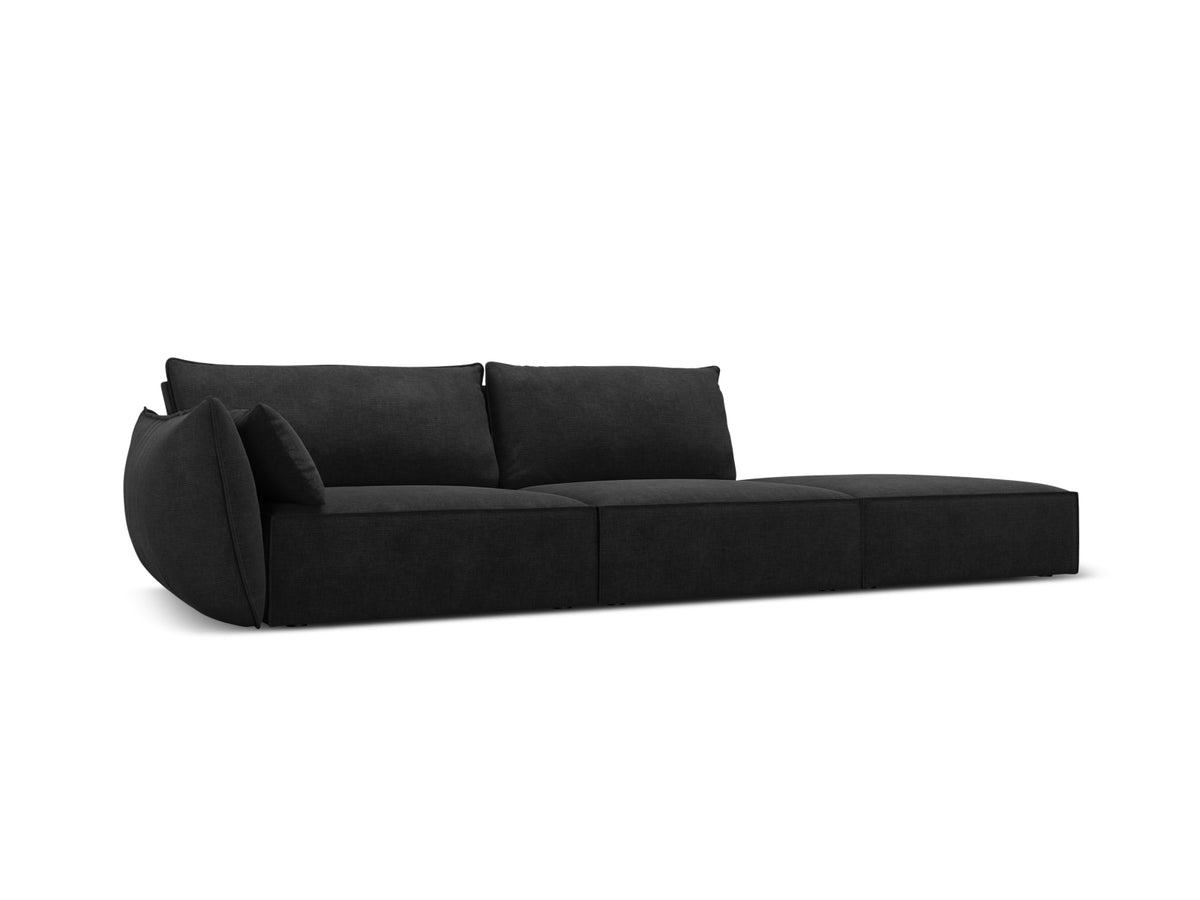 Kaelle Sofa rechts 4 Sitzer in Black-Over The Horizon präsentiert im Onlineshop von KAQTU Design AG. L-Sofa rechts ist von Micadoni