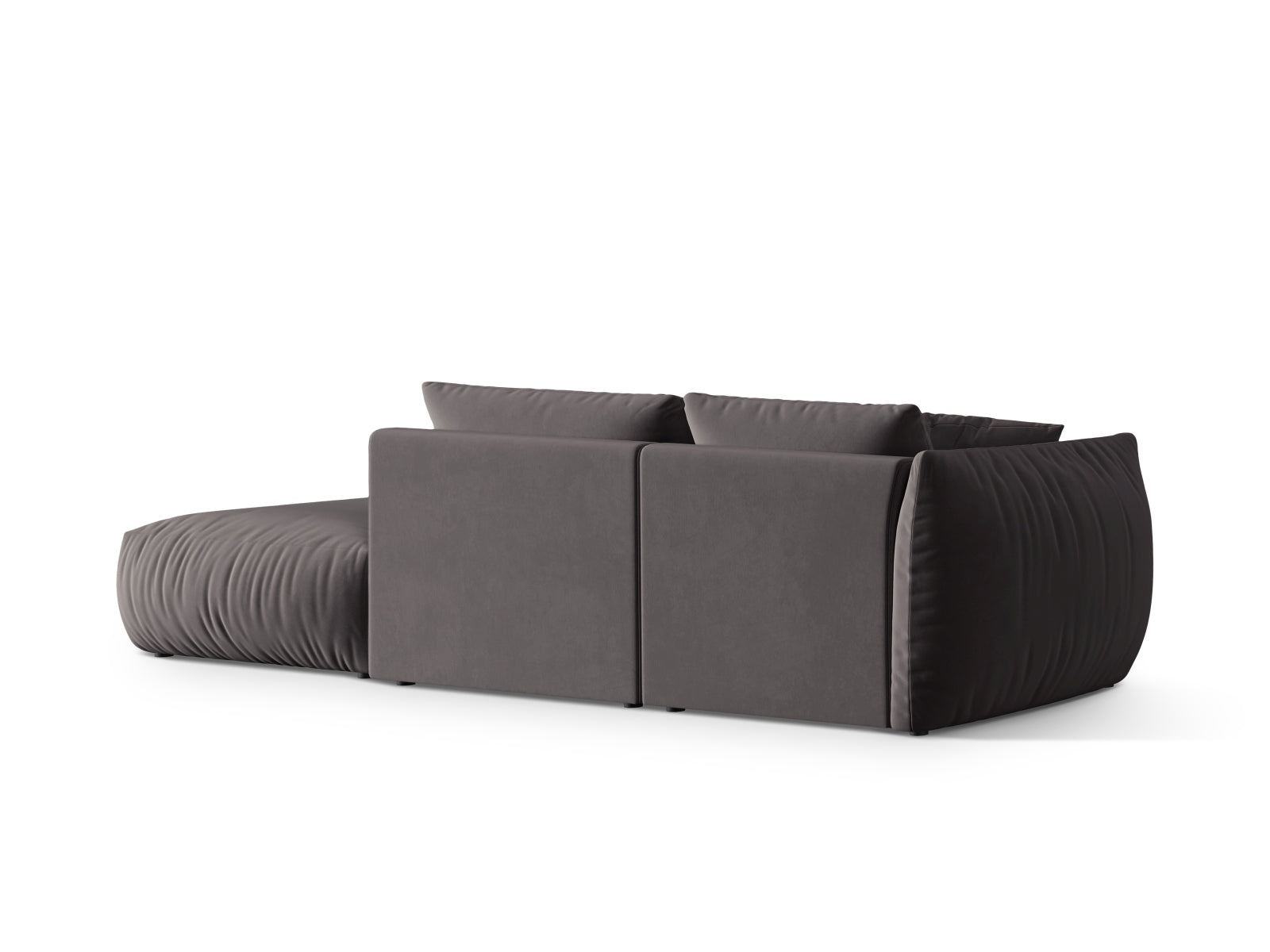 Entdecken Sie das elegante Chris Velour Modular Sofa rechts 3-Sitzer von Micadoni – ideal für zeitgemässe Wohnräume und höchsten Sitzkomfort!