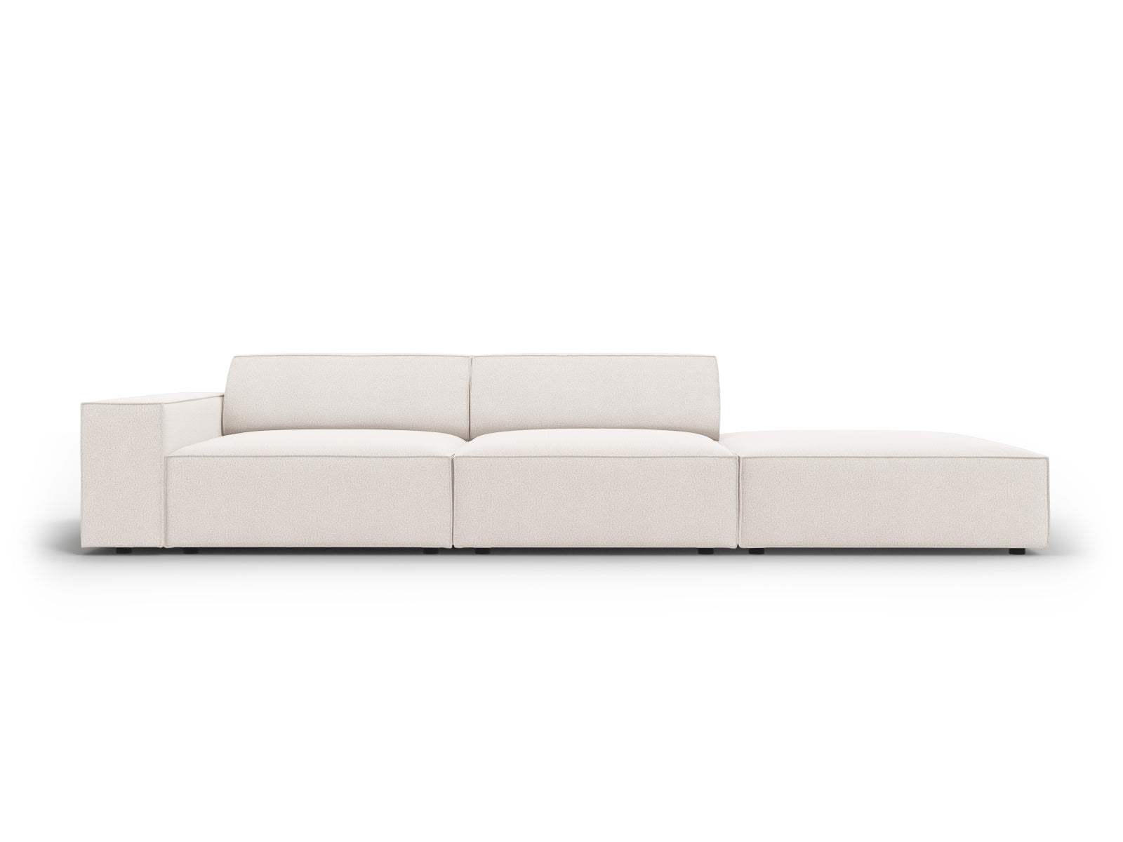 Jodie Modulares Sofa open rechts 3 Sitzer in Light Beige-Megan präsentiert im Onlineshop von KAQTU Design AG. L-Sofa rechts ist von Micadoni