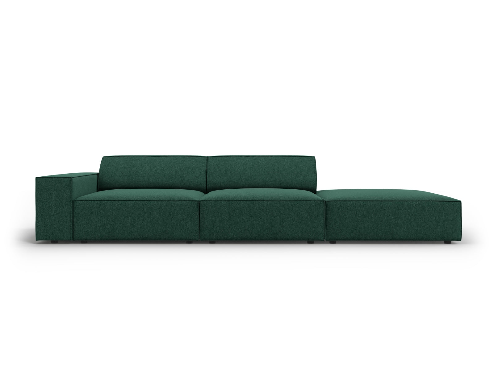 Jodie Modulares Sofa open rechts 3 Sitzer in Green-Megan präsentiert im Onlineshop von KAQTU Design AG. L-Sofa rechts ist von Micadoni