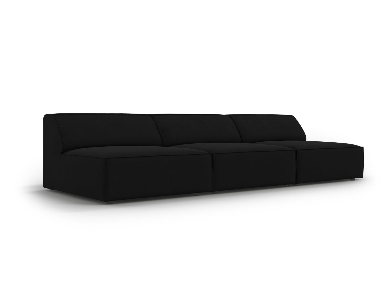 Erleben Sie das Jodie Velour 3-Sitzer Sofa von Micadoni – ein elegantes, modulares Möbelstück, das Komfort und Stil in Ihr Zuhause bringt!