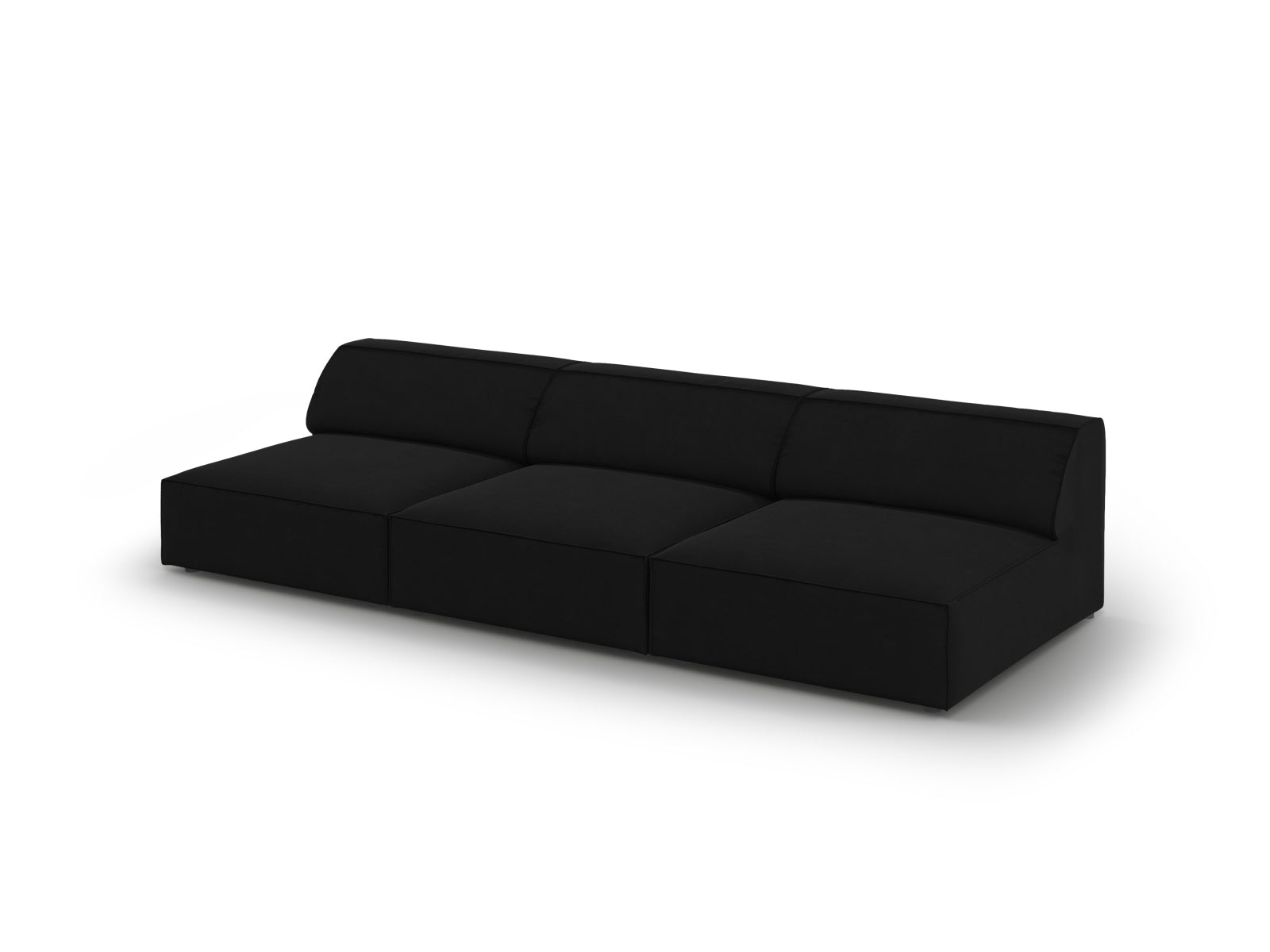 Gestalten Sie Ihr Wohnzimmer mit dem Jodie Velour 3-Sitzer Sofa von Micadoni – ein stilvolles, modulares Sofa für höchsten Komfort und zeitloses Design!