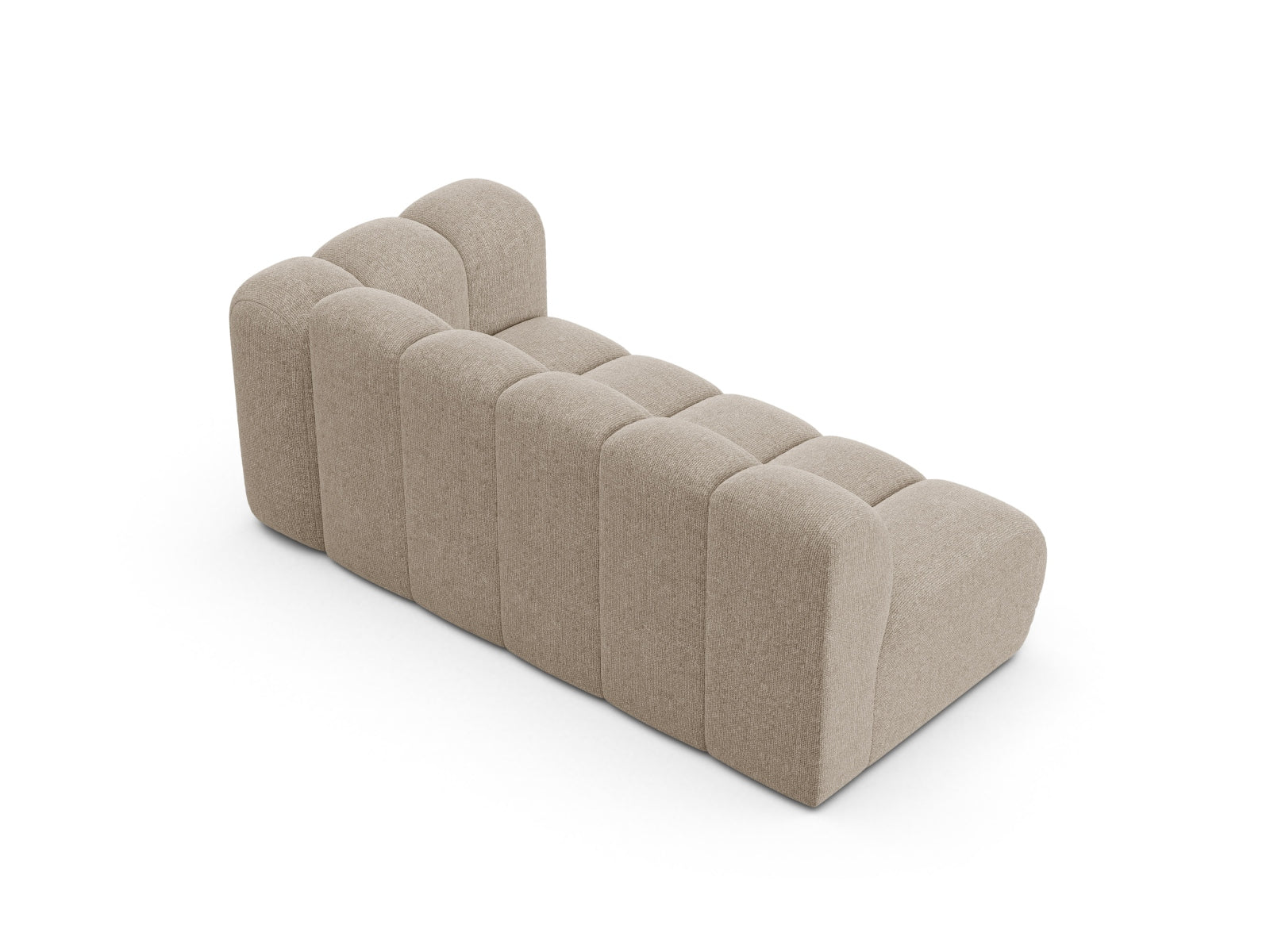 Stilvolles 3-Sitzer Lupine Modular Sofa rechts in edlem Dunkelbeige, perfekt für zeitgemäße Inneneinrichtungen.
