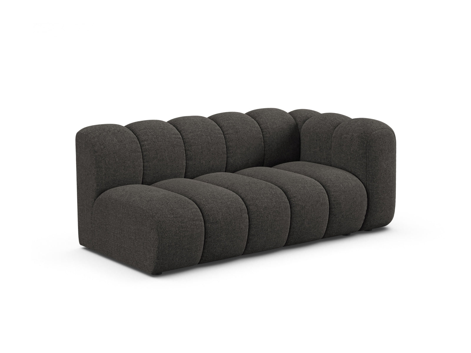 Elegantes Lupine Modular Sofa in Dunkelgrau, 3-Sitzer, rechtsseitig, ideal für moderne Wohnräume, erhältlich bei KAQTU Design AG.