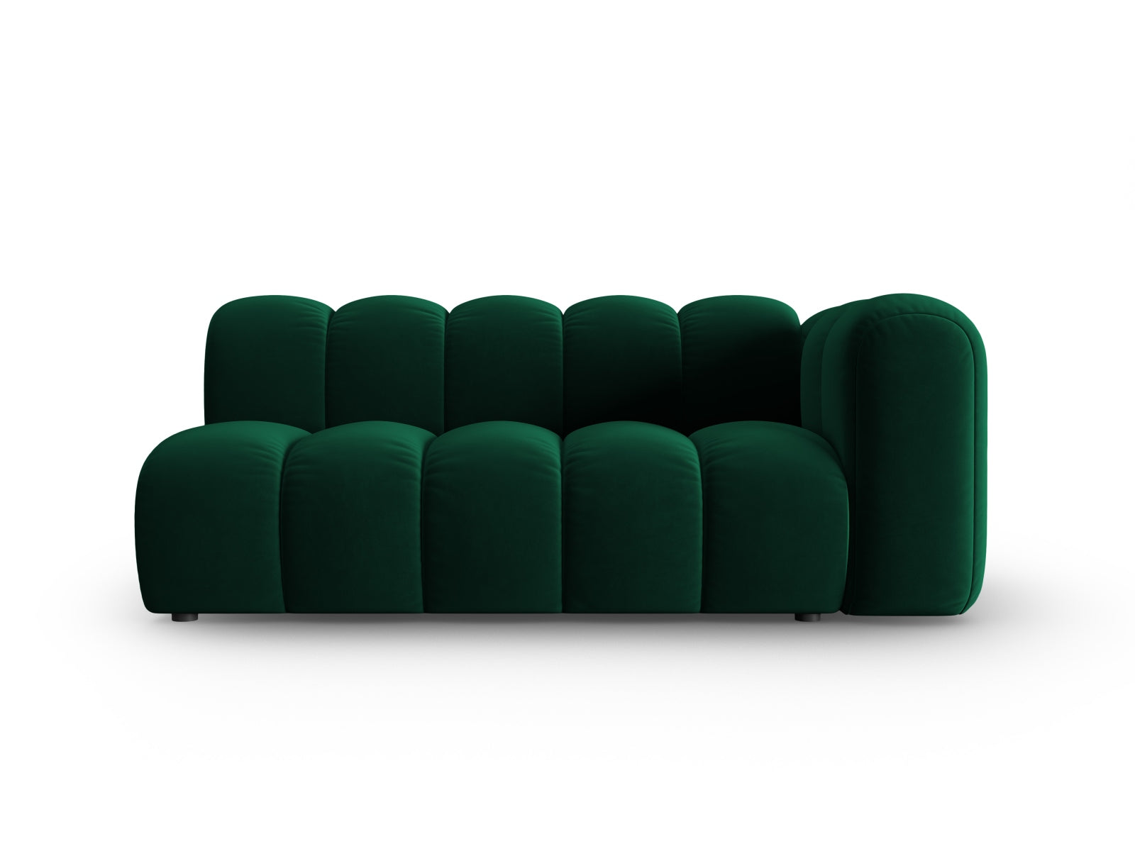 Lupine Velour Modular Sofa rechts 3 Sitzer in Bottle Green-Salvador präsentiert im Onlineshop von KAQTU Design AG. Modulares Sofa ist von Micadoni