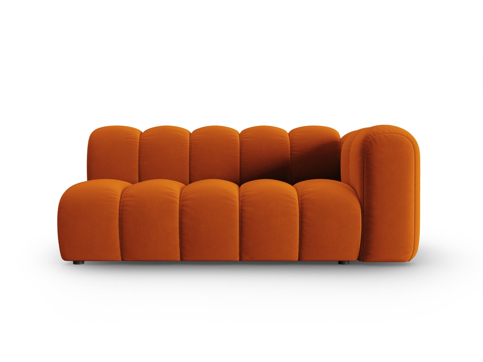 Lupine Velour Modular Sofa rechts 3 Sitzer in Terracotta präsentiert im Onlineshop von KAQTU Design AG. Modulares Sofa ist von Micadoni