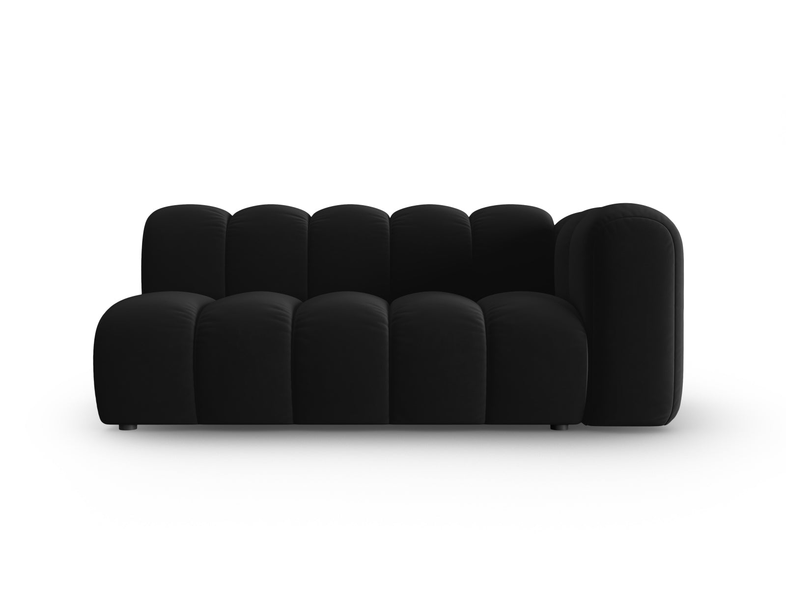 Lupine Velour Modular Sofa rechts 3 Sitzer in Black präsentiert im Onlineshop von KAQTU Design AG. Modulares Sofa ist von Micadoni