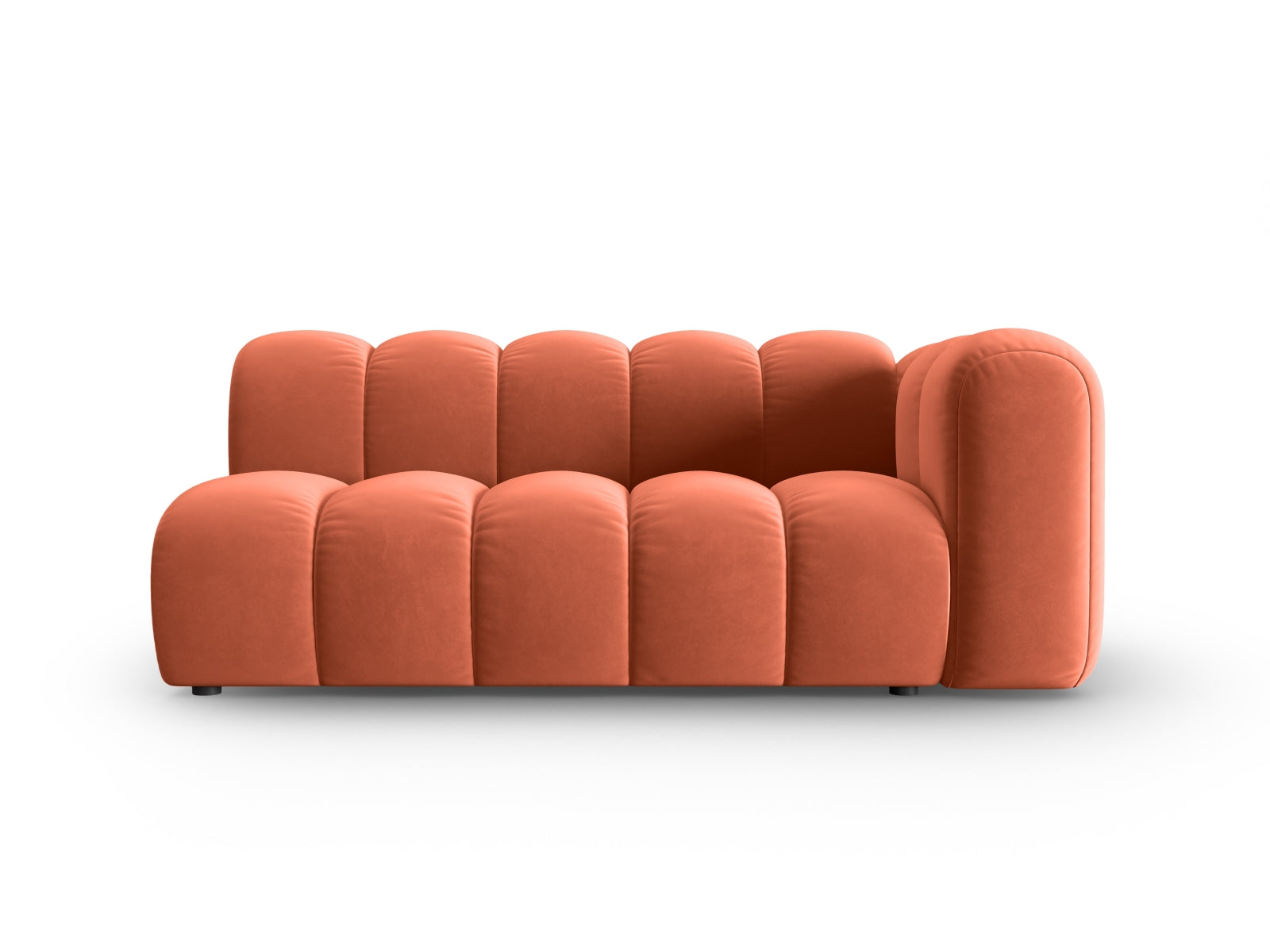 Lupine Velour Modular Sofa rechts 3 Sitzer in Coral präsentiert im Onlineshop von KAQTU Design AG. Modulares Sofa ist von Micadoni