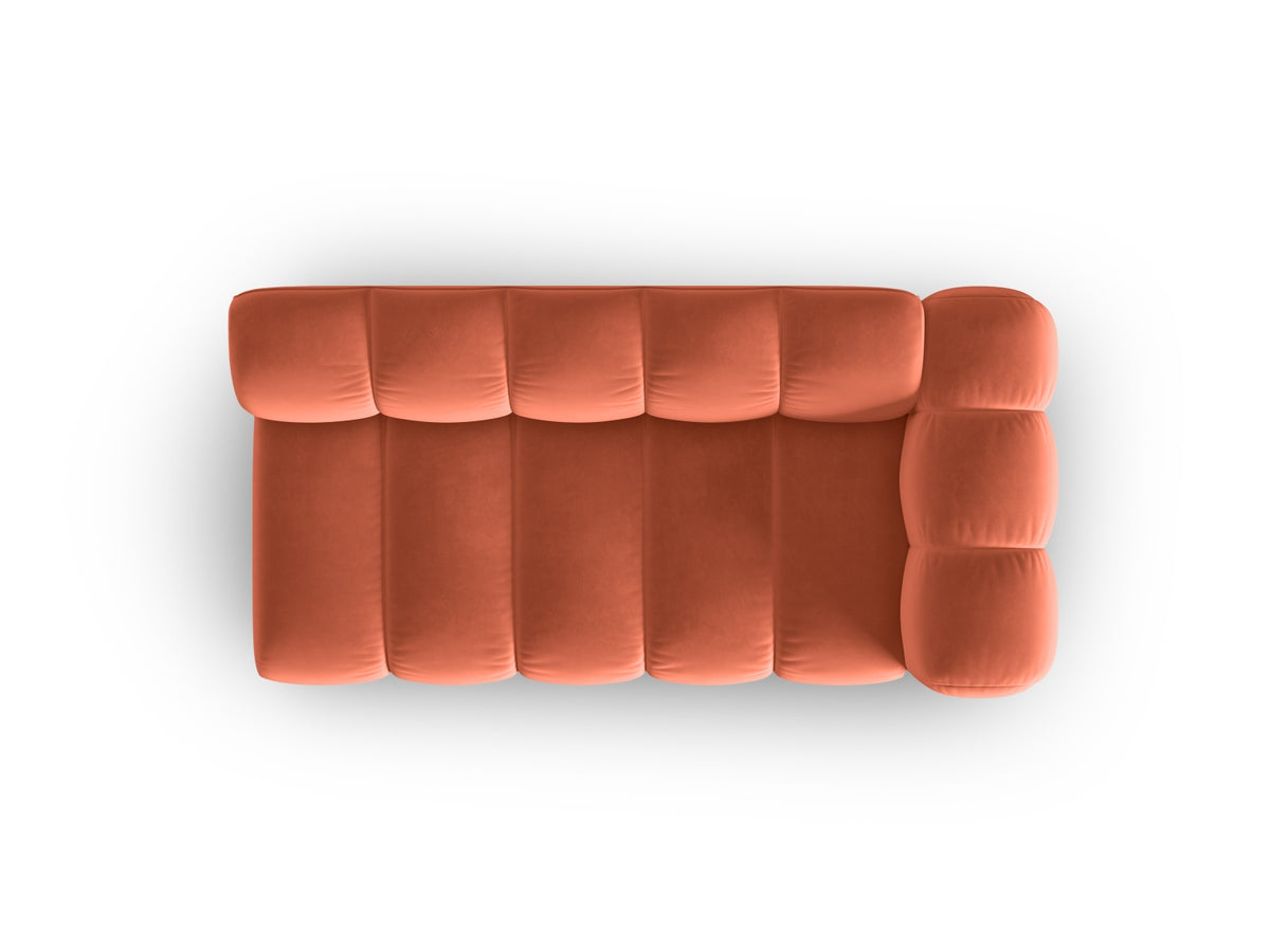 Lupine Velour Modular Sofa rechts 3 Sitzer in Coral-Salvador präsentiert im Onlineshop von KAQTU Design AG. Modulares Sofa ist von Micadoni