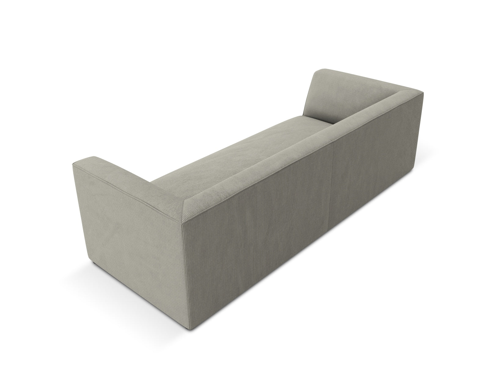 Elegantes 3-Sitzer Sofa Ruby in zeitlosem Grau, ideal für stilvolle Wohnzimmer, vereint Komfort und modernes Design von Micadoni.