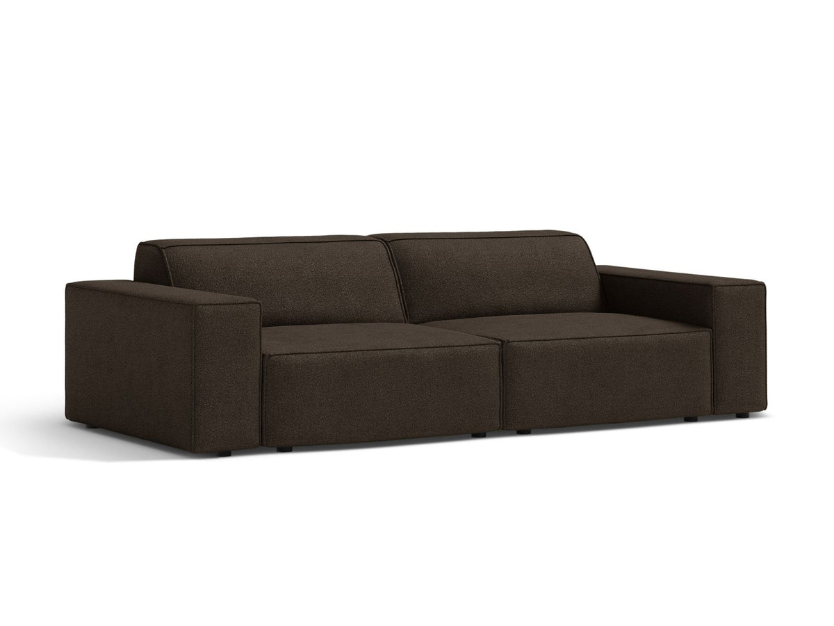 Jodie Boucle modulares Sofa 3 Sitzer in Brown-Baloo präsentiert im Onlineshop von KAQTU Design AG. 3er Sofa ist von Micadoni