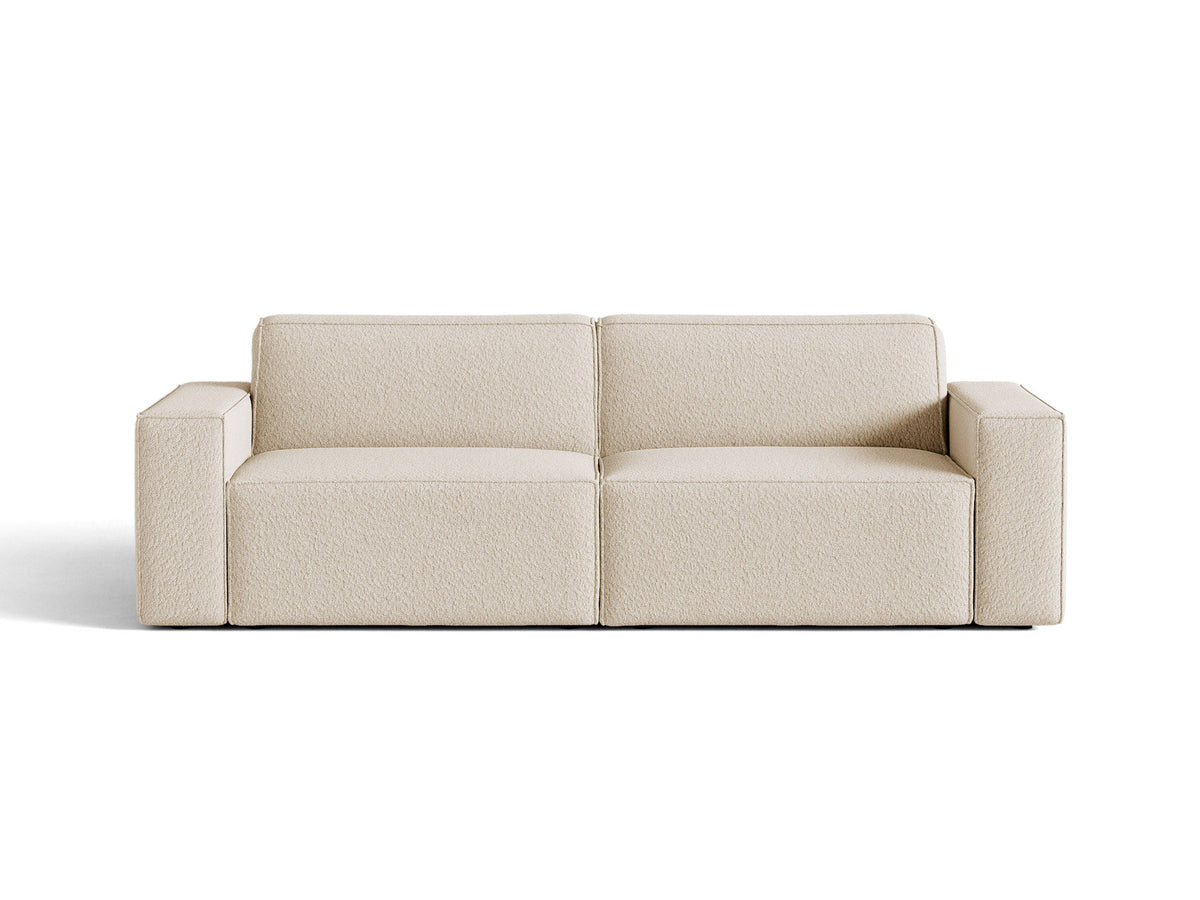Jodie Boucle modulares Sofa 3 Sitzer in Beige-Baloo präsentiert im Onlineshop von KAQTU Design AG. 3er Sofa ist von Micadoni