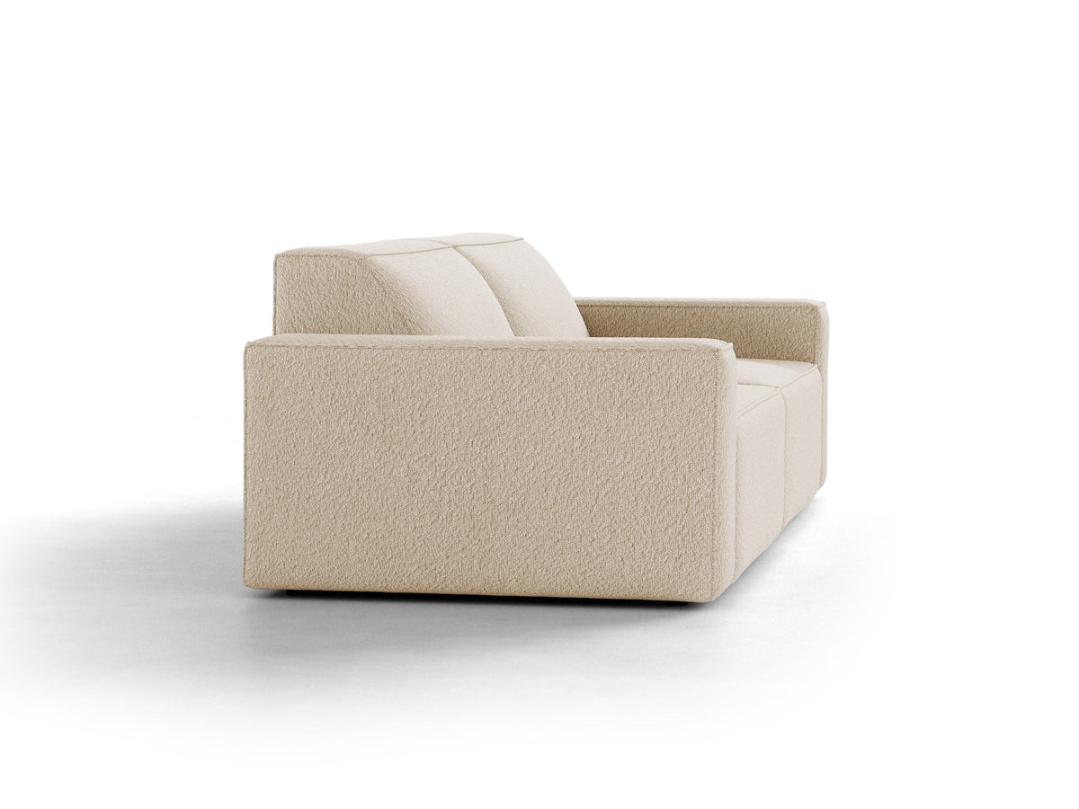 Jodie Boucle modulares Sofa 3 Sitzer in Beige-Baloo präsentiert im Onlineshop von KAQTU Design AG. 3er Sofa ist von Micadoni