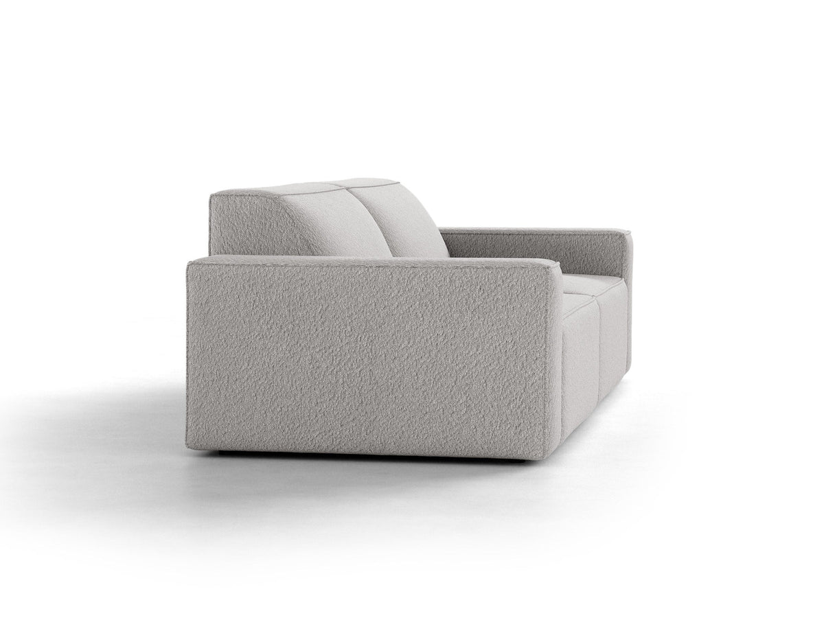 Jodie Boucle modulares Sofa 3 Sitzer in Light Grey-Baloo präsentiert im Onlineshop von KAQTU Design AG. 3er Sofa ist von Micadoni