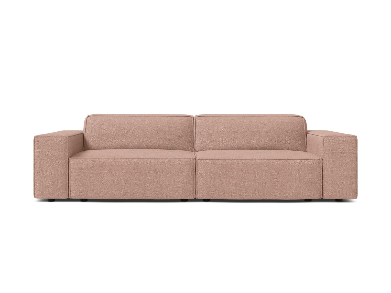 Jodie Boucle modulares Sofa 3 Sitzer in Powder Pink-Baloo präsentiert im Onlineshop von KAQTU Design AG. 3er Sofa ist von Micadoni