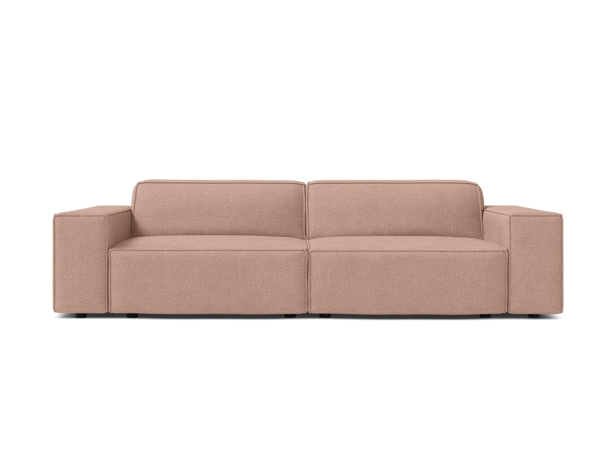 Jodie Boucle modulares Sofa 3 Sitzer in Powder Pink-Baloo präsentiert im Onlineshop von KAQTU Design AG. 3er Sofa ist von Micadoni