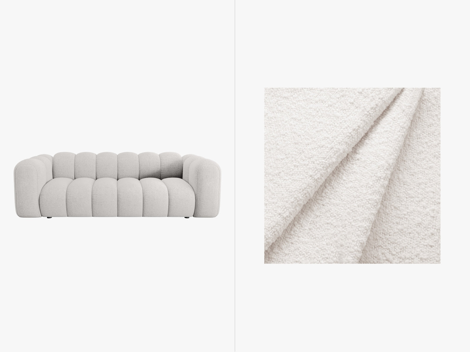 Lupine Sofa 3 Sitzer in White präsentiert im Onlineshop von KAQTU Design AG. 3er Sofa ist von Micadoni