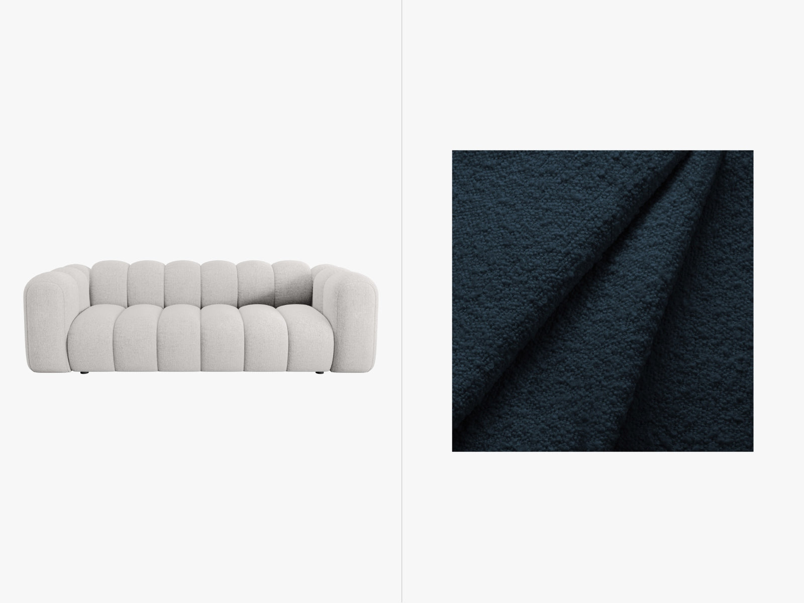 Lupine Sofa 3 Sitzer in Dark Blue präsentiert im Onlineshop von KAQTU Design AG. 3er Sofa ist von Micadoni