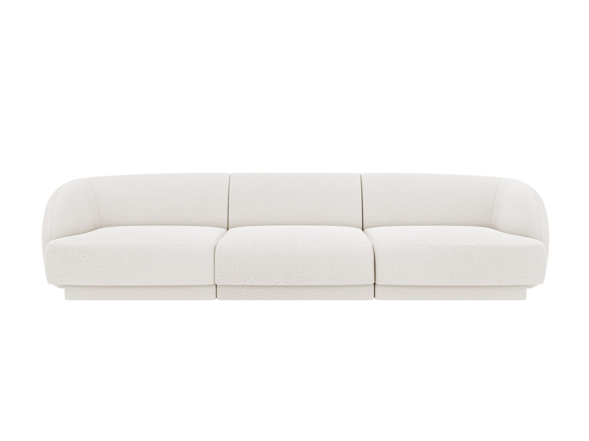Miley Boucle Sofa 3 Sitzer in White-Baloo präsentiert im Onlineshop von KAQTU Design AG. 3er Sofa ist von Micadoni