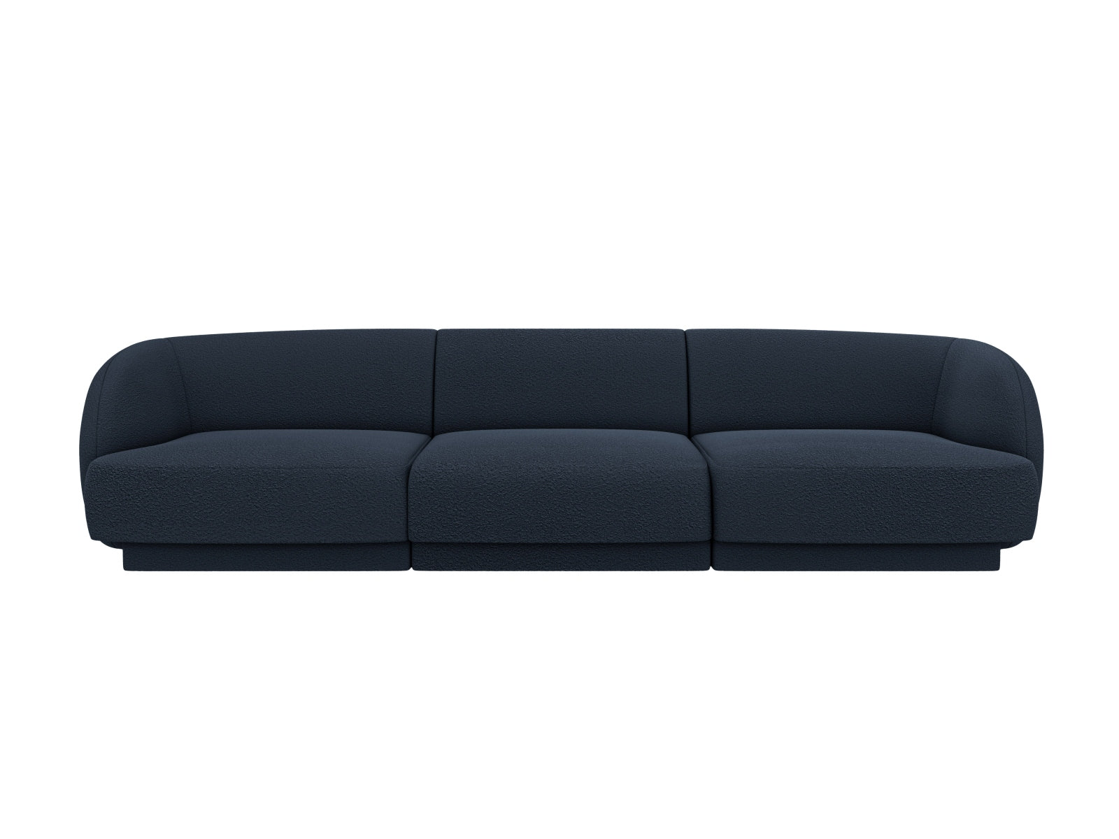 Miley Boucle Sofa 3 Sitzer in Dark Blue-Baloo präsentiert im Onlineshop von KAQTU Design AG. 3er Sofa ist von Micadoni