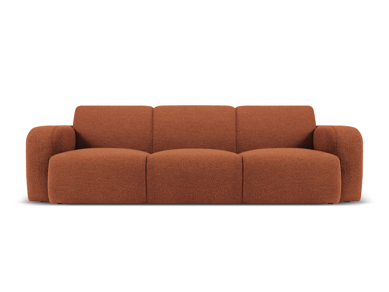 Molino Boucle Sofa 3 Sitzer in Terracotta-Baloo präsentiert im Onlineshop von KAQTU Design AG. 3er Sofa ist von Micadoni