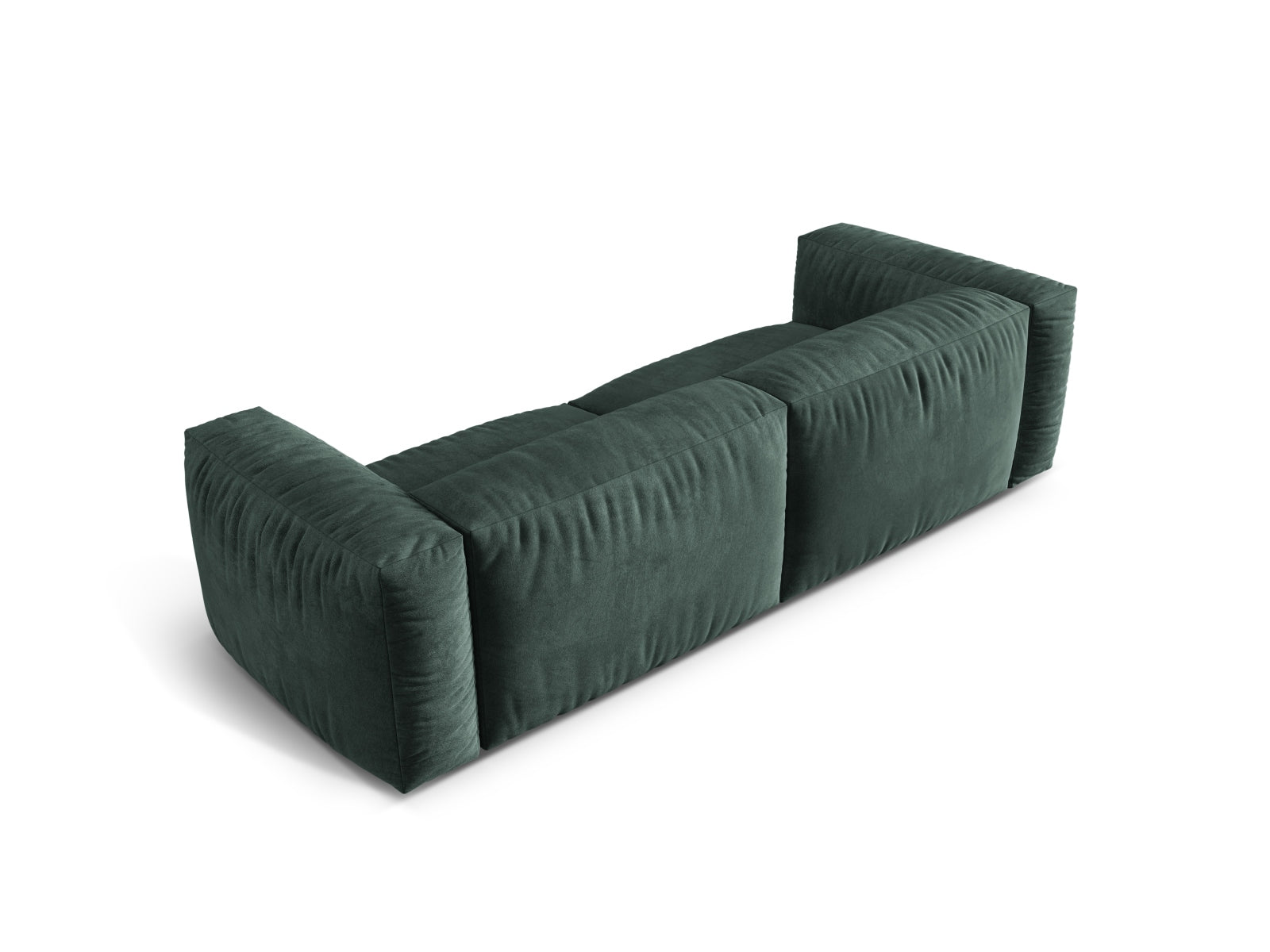 Stilvolles 3-Sitzer Sofa "Martina" in Petrol-Vogue, modulares Design von Micadoni, perfekt für moderne und elegante Wohnumgebungen.