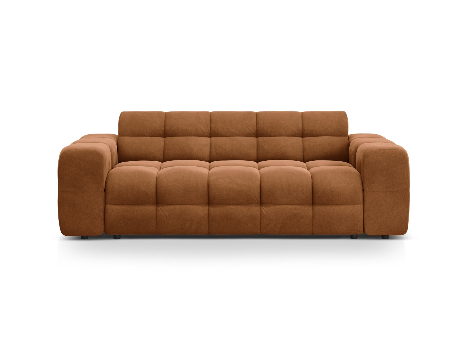 Kendal Velour Sofa 3 Sitzer in Camel-Magic Velvet präsentiert im Onlineshop von KAQTU Design AG. 3er Sofa ist von Micadoni
