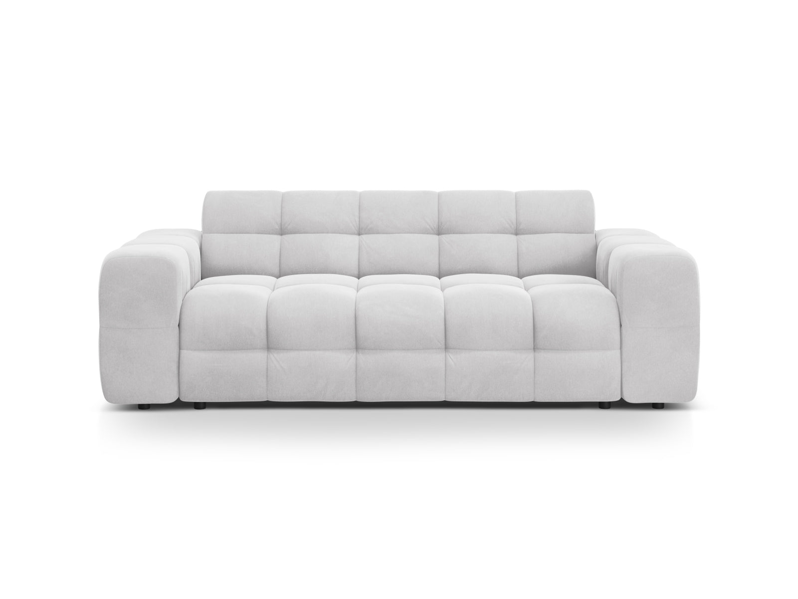 Kendal Velour Sofa 3 Sitzer in Light Grey-Magic Velvet präsentiert im Onlineshop von KAQTU Design AG. 3er Sofa ist von Micadoni