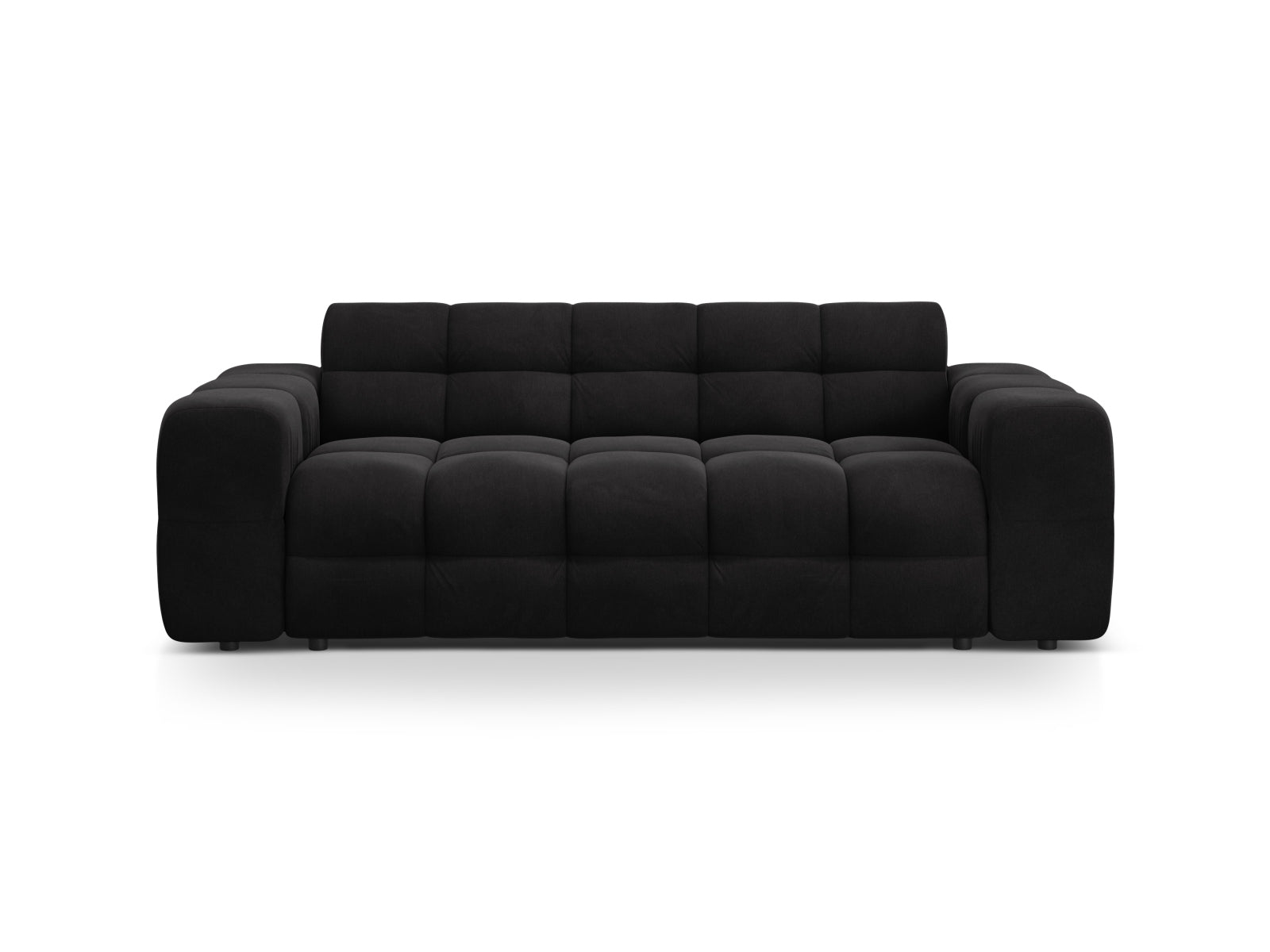 Kendal Velour Sofa 3 Sitzer in Black-Magic Velvet präsentiert im Onlineshop von KAQTU Design AG. 3er Sofa ist von Micadoni