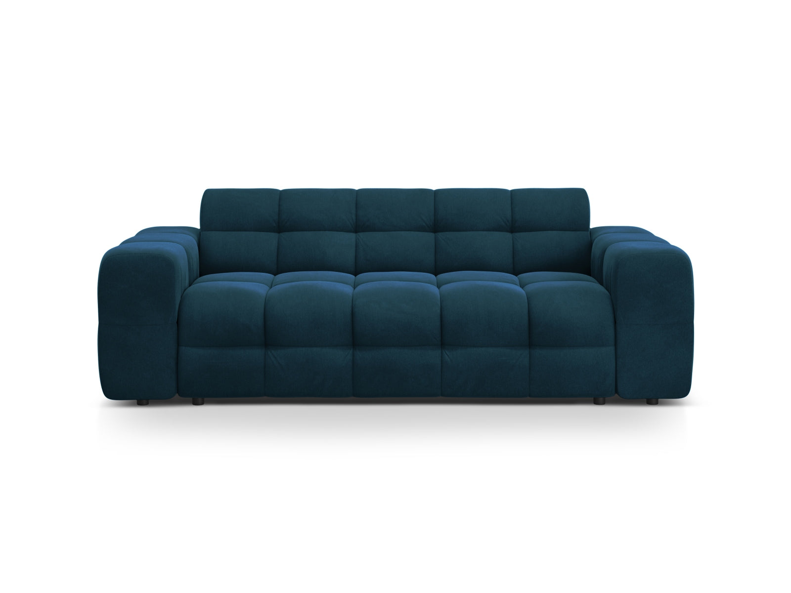 Kendal Velour Sofa 3 Sitzer in Navy Blue präsentiert im Onlineshop von KAQTU Design AG. 3er Sofa ist von Micadoni
