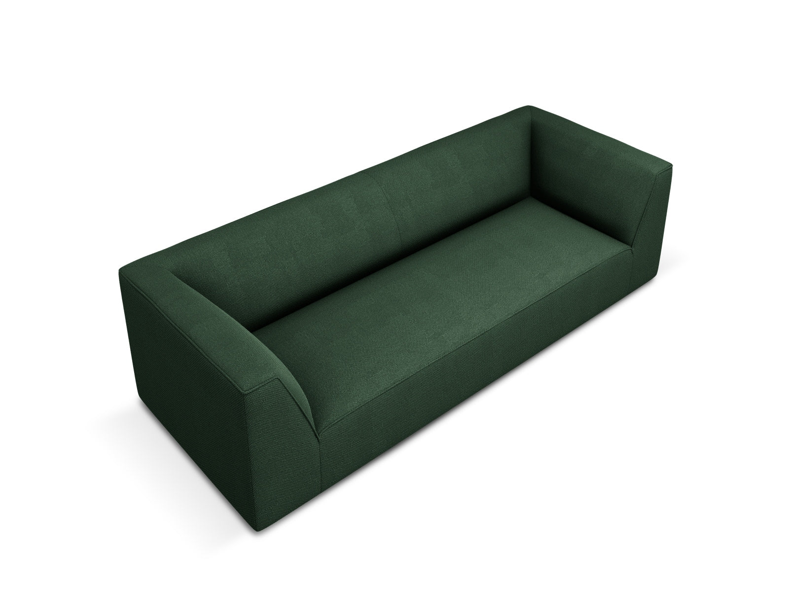Stylisches 3-Sitzer Ruby Sofa in kräftigem Rot, perfekt für moderne Wohnräume. Hochwertige Materialien und zeitgemäßes Design von Micadoni.