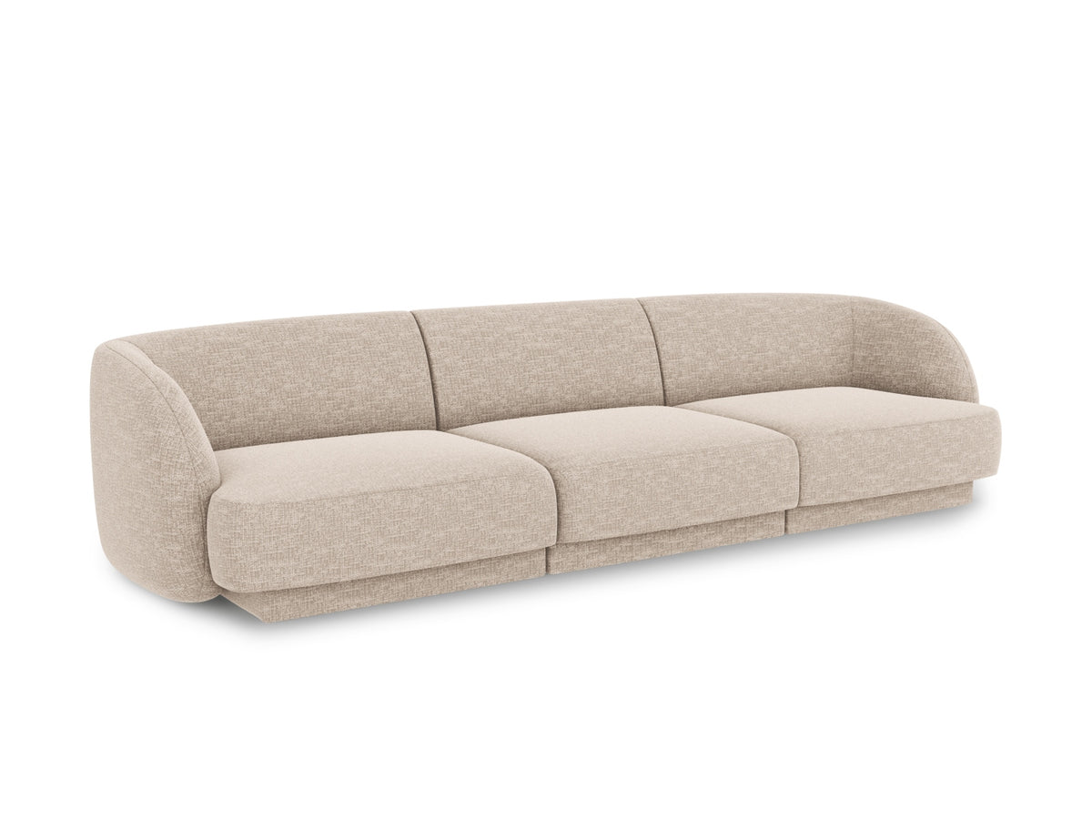 Miley Sofa 3 Sitzer in Beige-Haga präsentiert im Onlineshop von KAQTU Design AG. 3er Sofa ist von Micadoni