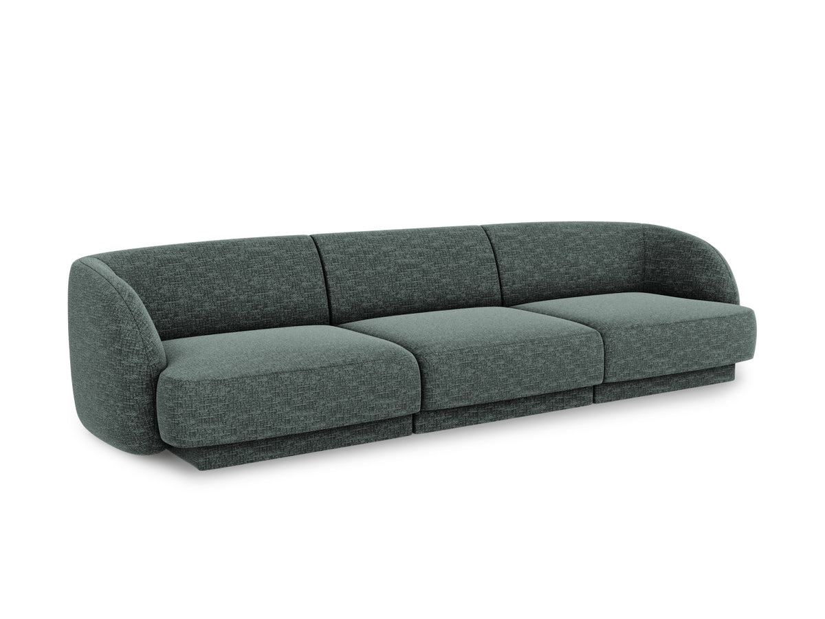 Miley Sofa 3 Sitzer in Petrol-Haga präsentiert im Onlineshop von KAQTU Design AG. 3er Sofa ist von Micadoni