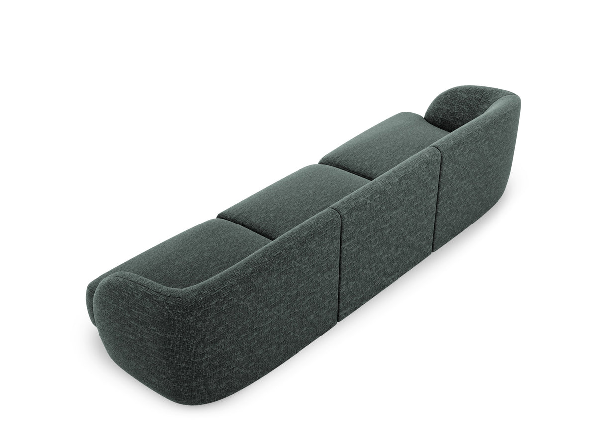 Miley Sofa 3 Sitzer in Petrol-Haga präsentiert im Onlineshop von KAQTU Design AG. 3er Sofa ist von Micadoni