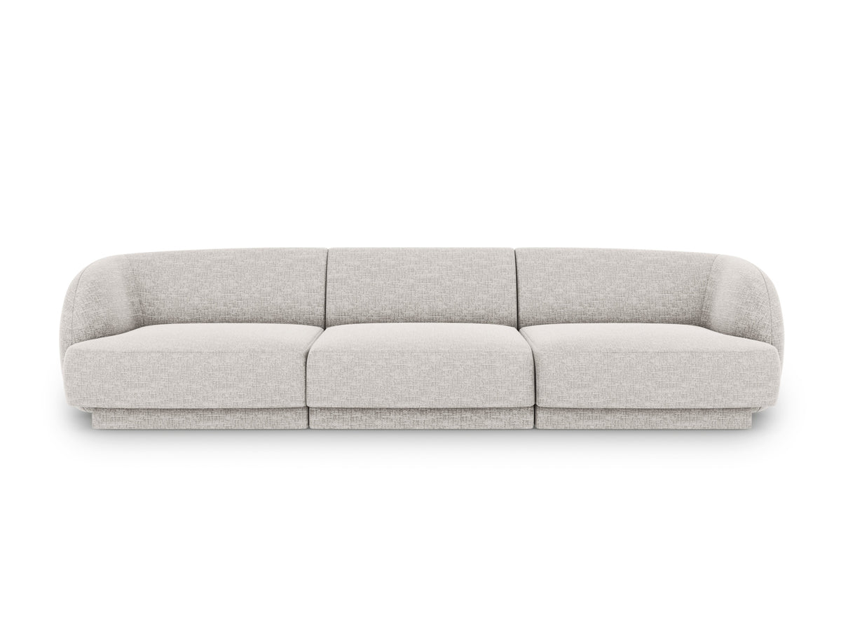 Miley Sofa 3 Sitzer in Light Grey-Haga präsentiert im Onlineshop von KAQTU Design AG. 3er Sofa ist von Micadoni